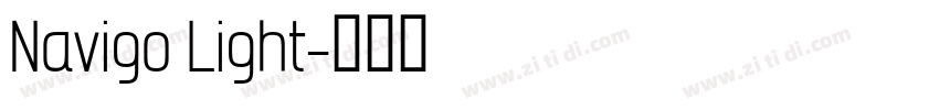 Navigo Light字体转换